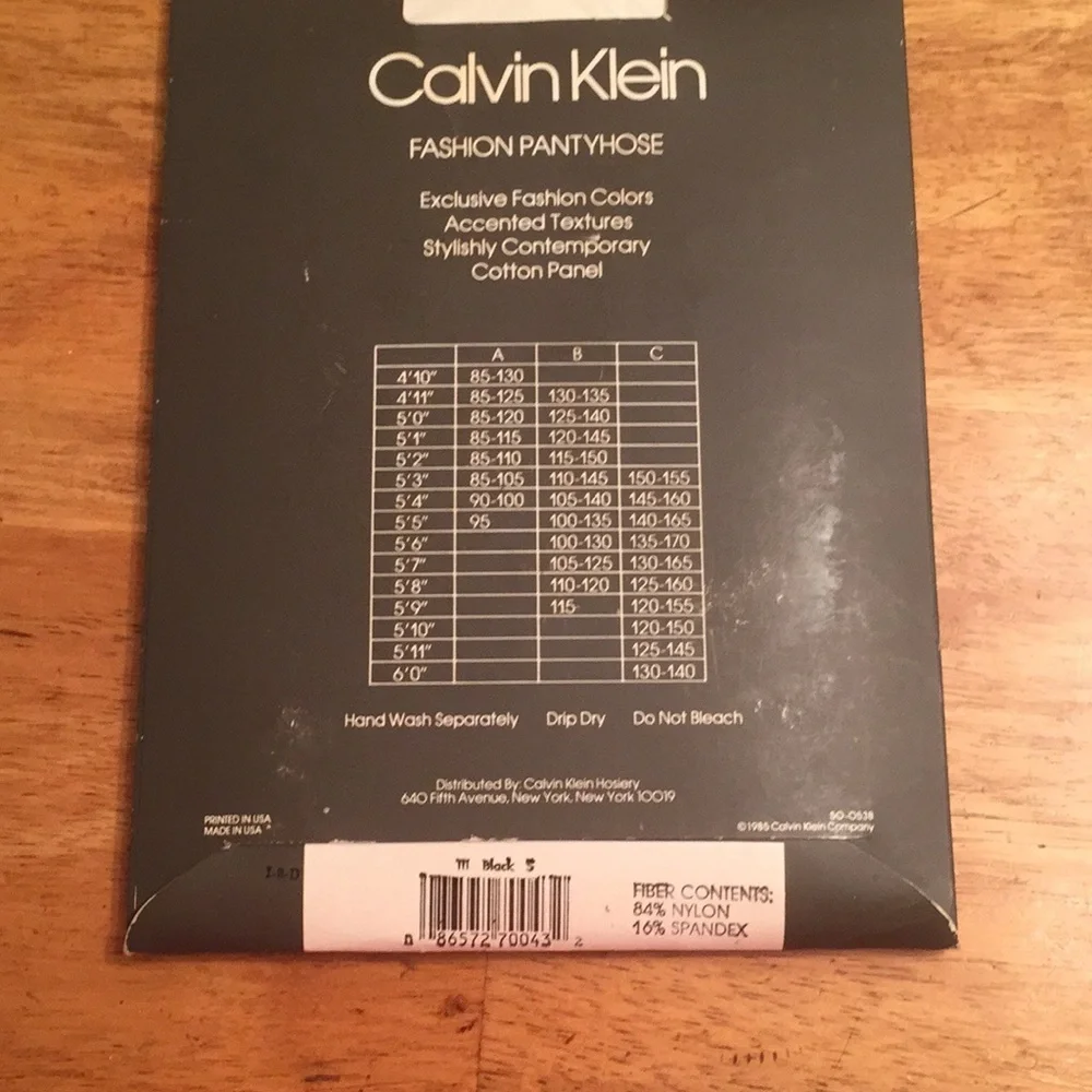 NWT- Vintage Calvin Klein Fashion Pantyhose